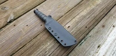 KA-BAR SHORT TANTO 5054 Kydex sheath, taco, w/ Adjustable Polymer belt clip (BK) - Image 1 of 4