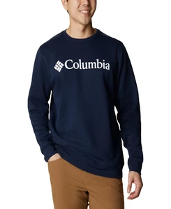 Columbia Men's Sweatshirt Size Small Blue Lodge Long Sleeve Crew Neck Pullover - Picture 1 of 5