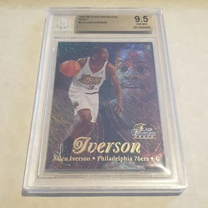 1997-98 Flair Showcase fila 1 Allen Iverson - Philadelphia 76ers - BGS 9,5 - Imagen 1 de 1