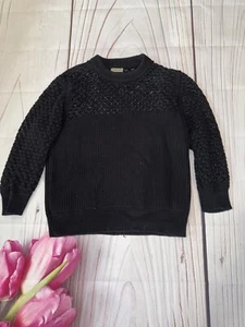 Bottega Veneta Made In Italy Womens Knit Sweater Size 42 Small Black - Picture 1 of 3