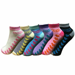 3,6,12 Pairs ladies Girls Active Designer Ankle Trainer Sports Socks Size 4-7 - Picture 1 of 1