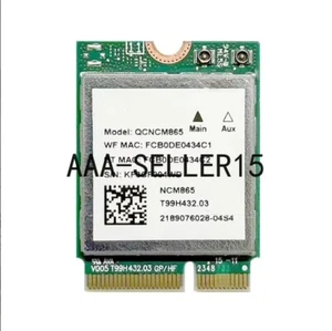 QCNCM865 official version WiFi7 Bluetooth BT5.4 M.2 NGFF PCIe network card - Afbeelding 1 van 2