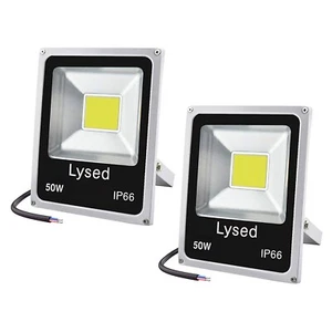 50W 12V LED Flood Lights 2-Pack, DC 12V-60V Daylight White Security Light Out... - Picture 1 of 8