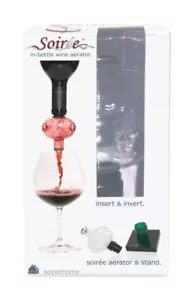 SOIREE BOTTLE TOP WINE DECANTOR & AERATOR - Picture 1 of 4