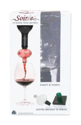 SOIREE BOTTLE TOP WINE DECANTOR & AERATOR - Image 1 of 4