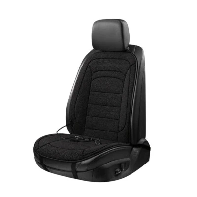 Car Heated Seat Cover Cushion Warmer Pad 12V Warming Adjustable Temperature - Image 1 of 4