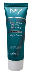 No7 Protect & Perfect Intense ADVANCED Night Cream  25ml Tube New Sealed - Picture 1 of 1