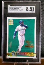 2000 Pacific Paramount Ken Griffey Jr. Holo-Gold #'d 161/199 SGC 8.5 Pop 1