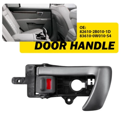 Driver Side Interior Door Handle For 2007-2012 Hyundai Santa Fe 83610-0W010-S4 Y - Imagem 1 de 4