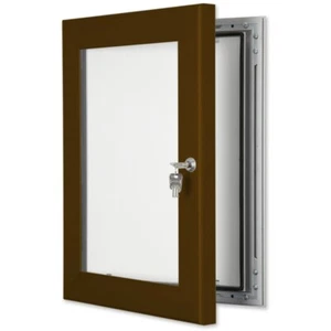 Brown Poster Case Notice Boards - Vandal Resistant - B2 - Picture 1 of 1