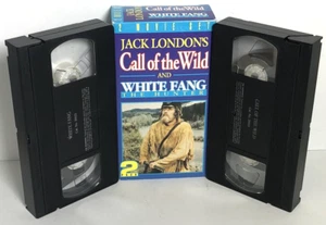 Jack London Call of The Wild and White Fang The Hunter VHS TESTED with Case - Picture 1 of 4