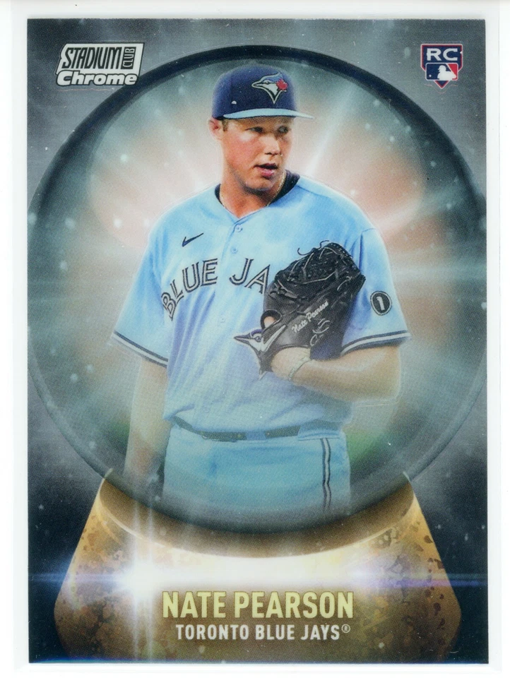 2021 Topps Stadium Club Chrome Crystal Ball #CB-25 Nate Pearson RC (Blue Jays) - Image 1 of 1