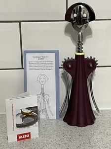 ALESSI ANNA G RED CORKSCREW / CAVATAPPI AAM01 R ALESSANDRO MENDINI UNUSED IN BOX - Picture 1 of 6