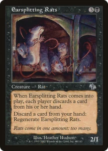 RATAS SPLITTING x4 Magic The Gathering Juicio Ligeramente Jugado 4 Común - Imagen 1 de 1