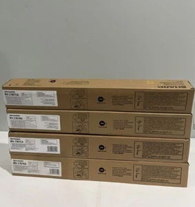 Sharp MX27NTCA MX27NTMA MX27NTYA MX-27NTBA Toner Cartridges CMYK Set of 4, NEW - Picture 1 of 3