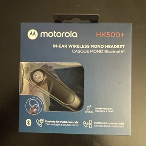 Motorola In-Ear Bluetooth Wireless Mono Headset HK500+ - Black - Picture 1 of 4