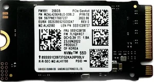 Samsung PM9B1 256GB M.2 NVMe SSD PCIe 4.0 x4 2242 PC Laptop Notebook Festplatte - Bild 1 von 3