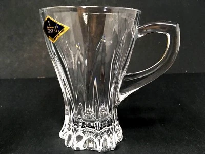 Juego de 6 tazas de té de café de cristal 5 oz/150 ml cristal de bohemia regalo Foto 1 de 4