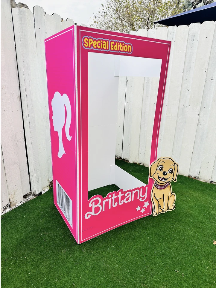 Doll photo booth, popular pink doll, birthday girls, barbie inspiration - Image 1 of 4