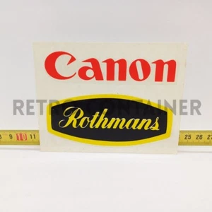 Adesivo Vintage Sticker Aufkleber 80's - Canon Rothmans Formula 1 RIF. F - Picture 1 of 1
