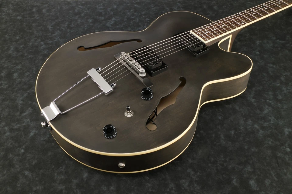 Ibanez Artcore Af55 Hollowbody Electric Guitar Flat Transparent Black