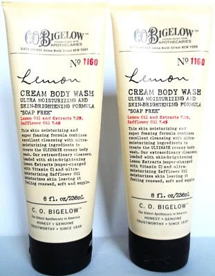 C.O. Bigelow No. Jabón corporal crema 1160 LEMON, 8 fl. oz/236 ml, NUEVO x 2 Foto 1 de 3