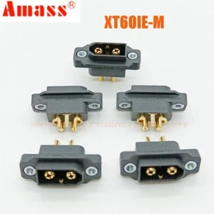 Enchufe Conector Drone AMASS Original 5 Piezas Negro XT60IE-M Macho XT60 Para Coche RC - Imagen 1 de 19