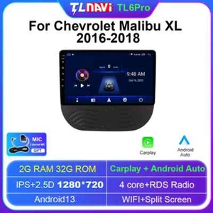 For Chevrolet Malibu XL Multimedia Stereo Carplay Radio GPS Navigation System - Picture 1 of 32