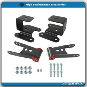 For Dodge RAM 2500 3500 1994-02 2WD 4WD 2"-4" Drop Shackles Hangers Lowering Kit - Picture 1 of 10