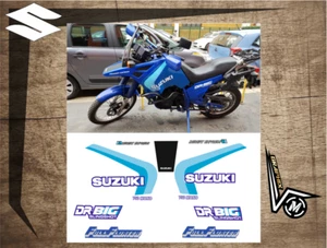 KIT Suzuki DR 750 BIG 1988 - 1991 adesivi BASE TRASPARENTE ivi/stickers/decals - Foto 1 di 9