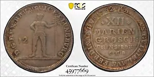 1782-CES German States BRUNSWICK-WOLFENBUTTEL 12 Maringroschen Silver PCGS XF-45 - Bild 1 von 2
