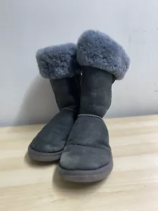 UGG hohe Damenstiefel metallic blau Größe 7 Lammfell gefüttert Stil 5823 (S81) - Bild 1 von 8