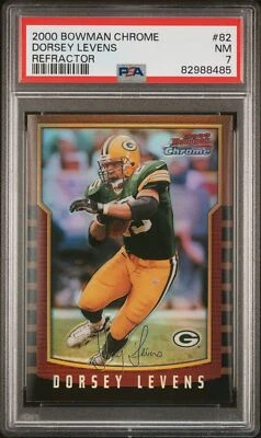 2000 BOWMAN CHROME REFRACTOR #82 DORSEY LEVENS PSA 7 - Image 1 of 2