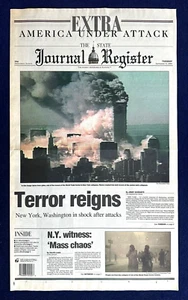 9-11-01 seltene EXTRA Edition TERROR REGNS veröffentlicht Day of Attack/Springfield IL - Bild 1 von 4