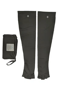 Coolibar UPF 50+ Women Perpetua Fingerless Sun Sleeves Gloves Large Gray w/Bag - Picture 1 of 9