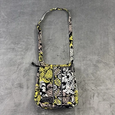 Vera Bradley Crossbody Bag Shoulder Strap Purse Baroque Black Hipster Floral EUC - Image 1 of 4