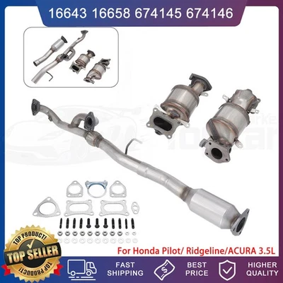 Catalytic Converters & Flex For Honda Pilot 2016-2019/Acura MDX 2015-2019 3.5L Foto 1 de 4