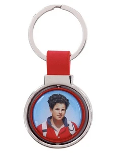 St Carlo Acutis Red And Silver Key Chain Unisex Catholic Gift New - Picture 1 of 2