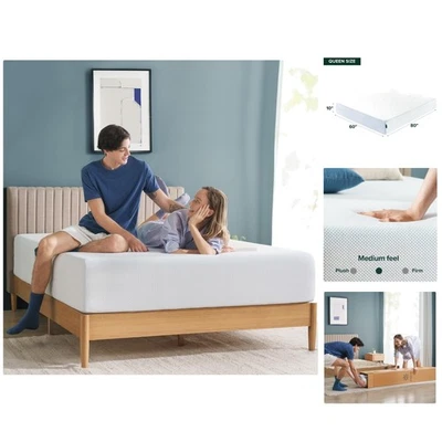 10 Inch Green Tea Cooling Gel Memory Foam Mattress - Certified Safe & Breathable - Image 1 of 4