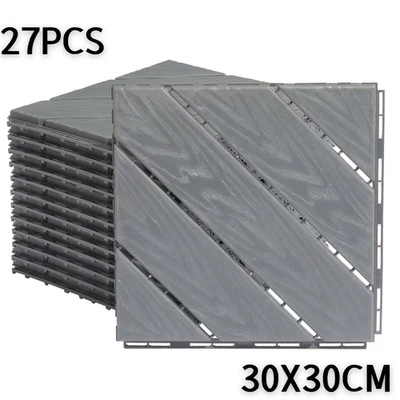 27er Terrassenfliesen Klickfliese 30x30 cm Terrasse fliese Draußen Balkon Garten - Bild 1 von 4