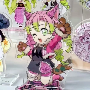 Demon Slayer Kanroji Mitsuri 6cm Acrylic Stand Figure Modle Anime Gift Toy - Picture 1 of 3