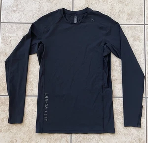 Camisa para correr Lululemon Vital Drive negra grande manga larga licencia para entrenar - Imagen 1 de 19