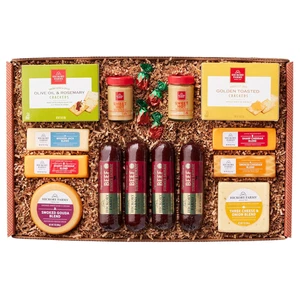 Hickory Farms Signature Geschenkkorb Rindfleisch und Käse extra groß Wurstwaren - Bild 1 von 11