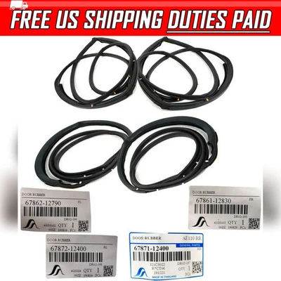 Goma para Toyota Corolla E110 AE110 AE111 Sedán Sello de puerta Resistente al clima 1995-2000 Foto 1 de 4