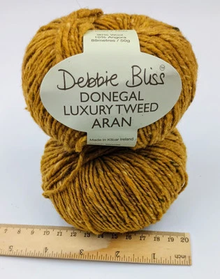 Lote de 3 bolas de hilo Debbie Bliss hilo tweed. Irlandés Foto 1 de 3