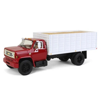 First Gear 1/34 Rosso & Bianco 1970s Chevrolet C65 Grano Camion W/ Mais Carico - Immagine 1 di 4