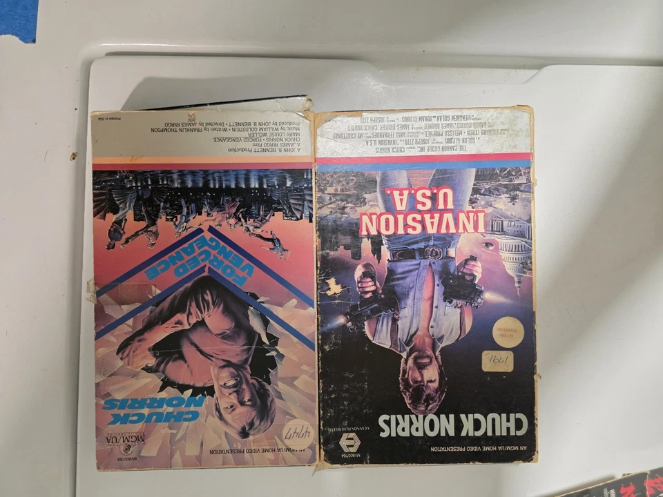 Chuck Norris Big Box Vhs Tapes - Image 1 of 3