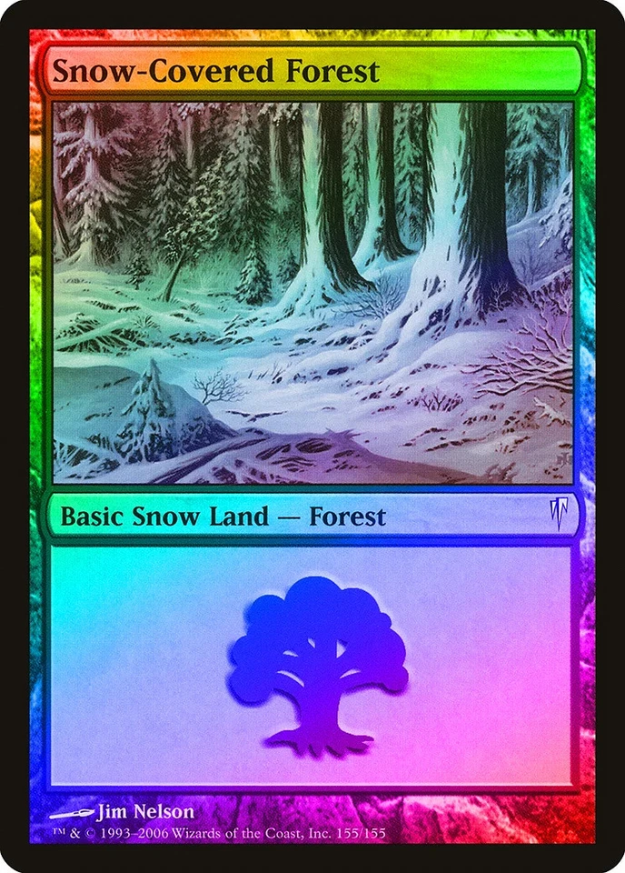 Snow-Covered Forest FOIL Coldsnap PLD Basic Land MAGIC MTG CARD ABUGames - Image 1 of 1