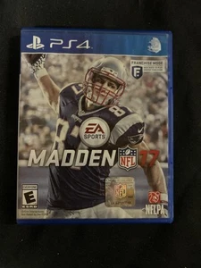 Madden 17 NFL Sony Playstation 4 PS4 Football 2016 Video Game Disc and Case - Imagen 1 de 3