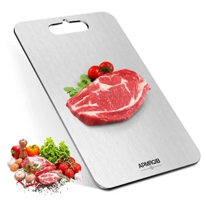 APMRQIB 100% Pure Titanium Cutting Board, Double-Sided, Durable 13"x8" - Picture 1 of 8